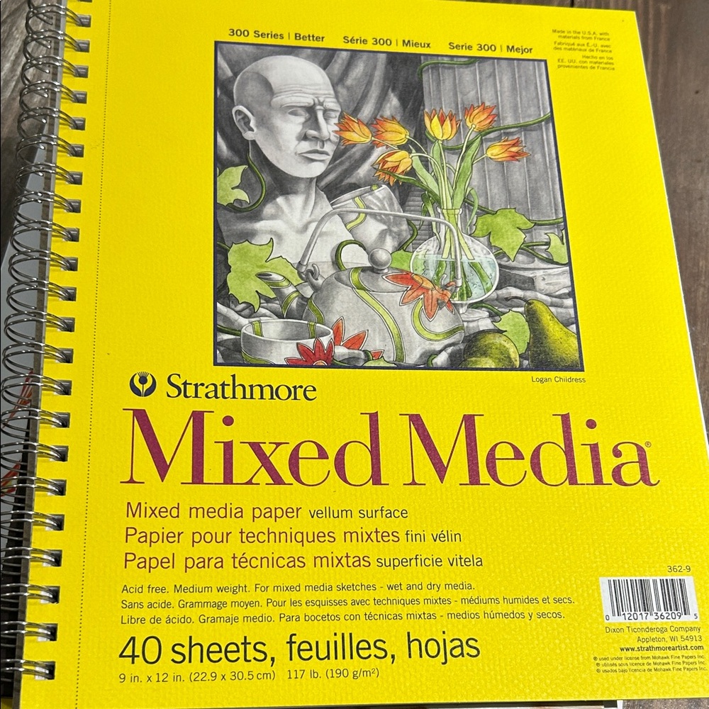 Yellow Mixed Media Paper Pad